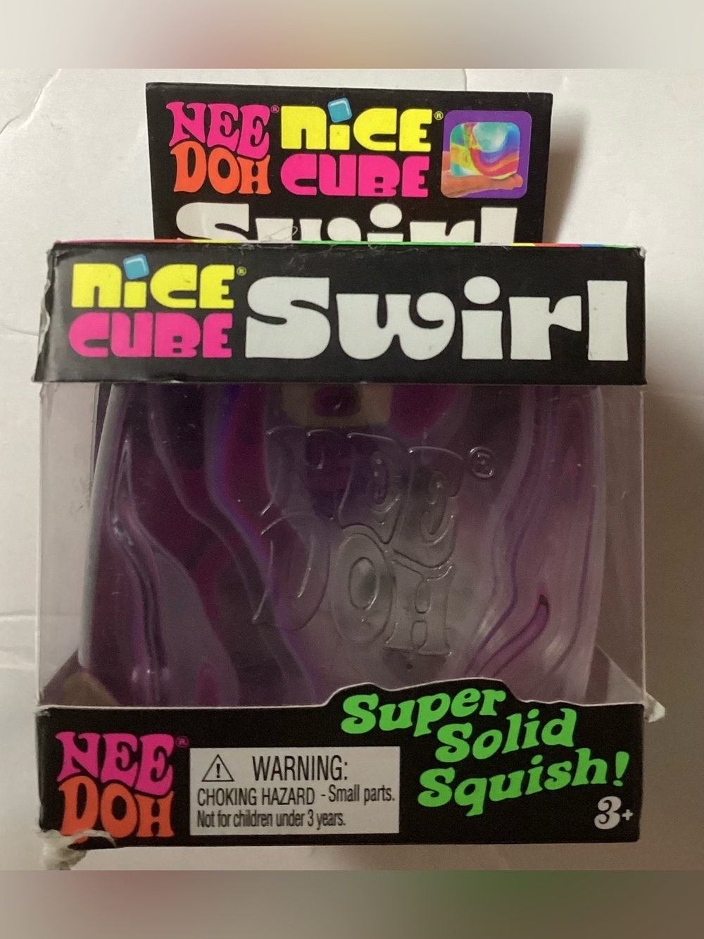 ONE/ Authentic NEEDOH nice cube Swirl/ Pink / White / Purple